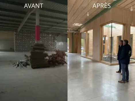 Avant / Après - plan La Réserve