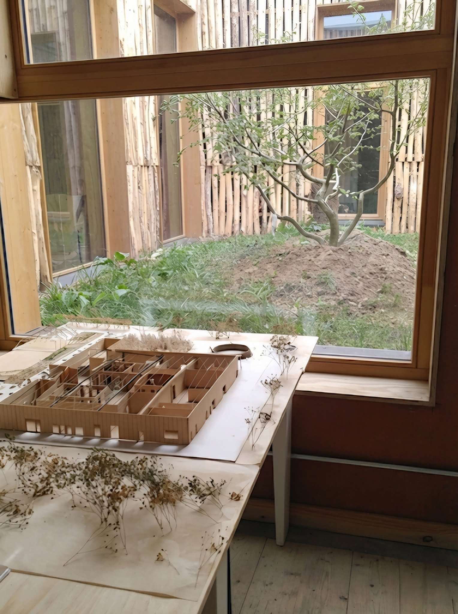 Maquette intérieur bois